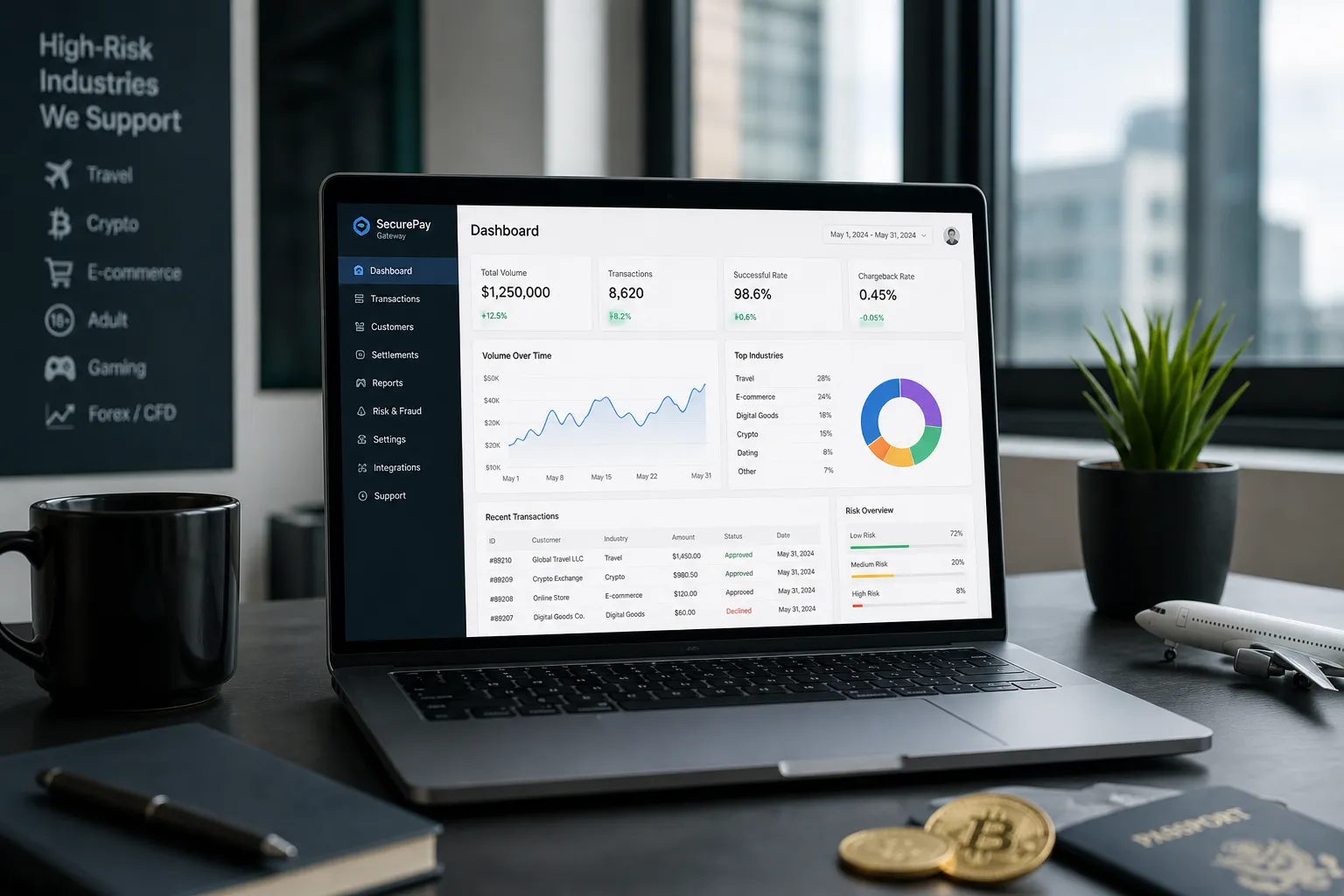 Fornitori di Conto Merchant Alto Rischio 2026 | RoxPay